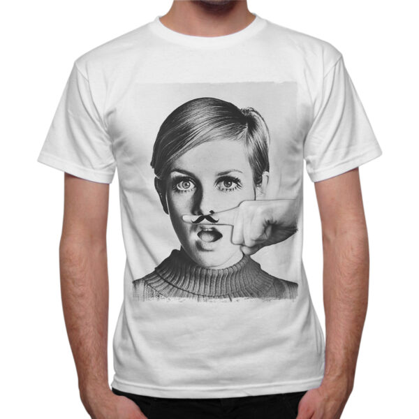 T-Shirt Uomo TWIGGY MUSTACHE 1 T-Shirt Uomo TWIGGY MUSTACHE