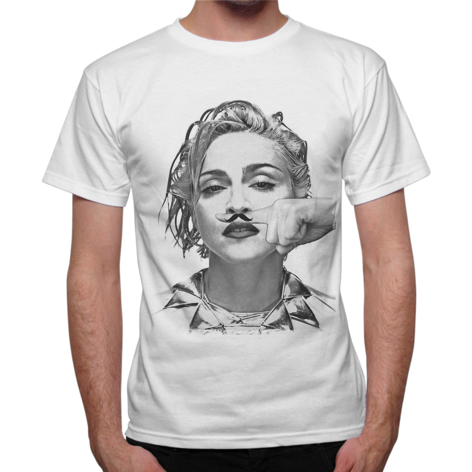 T-Shirt Uomo MADONNA MUSTACHE