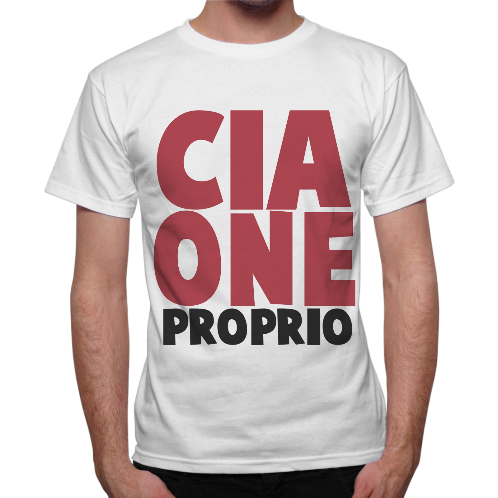 T-Shirt Uomo CIAONE PROPRIO