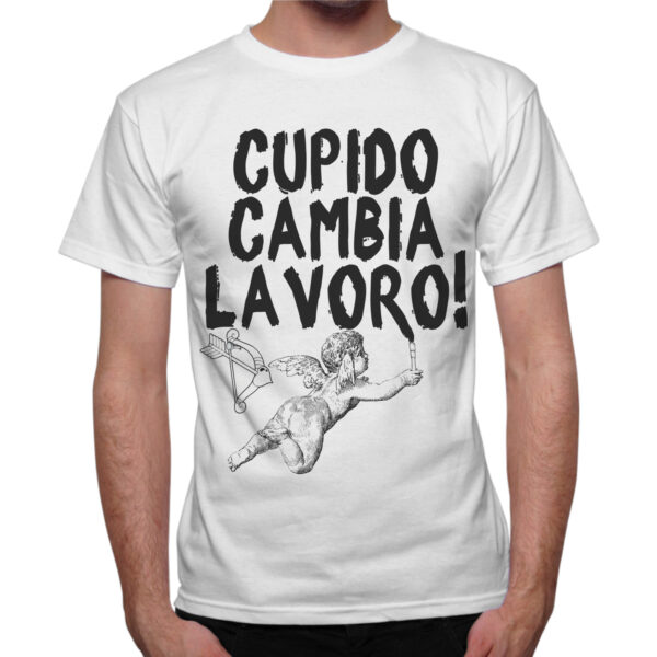 T-Shirt Uomo CUPIDO CAMBIA LAVORO 1 T-Shirt Uomo CUPIDO CAMBIA LAVORO