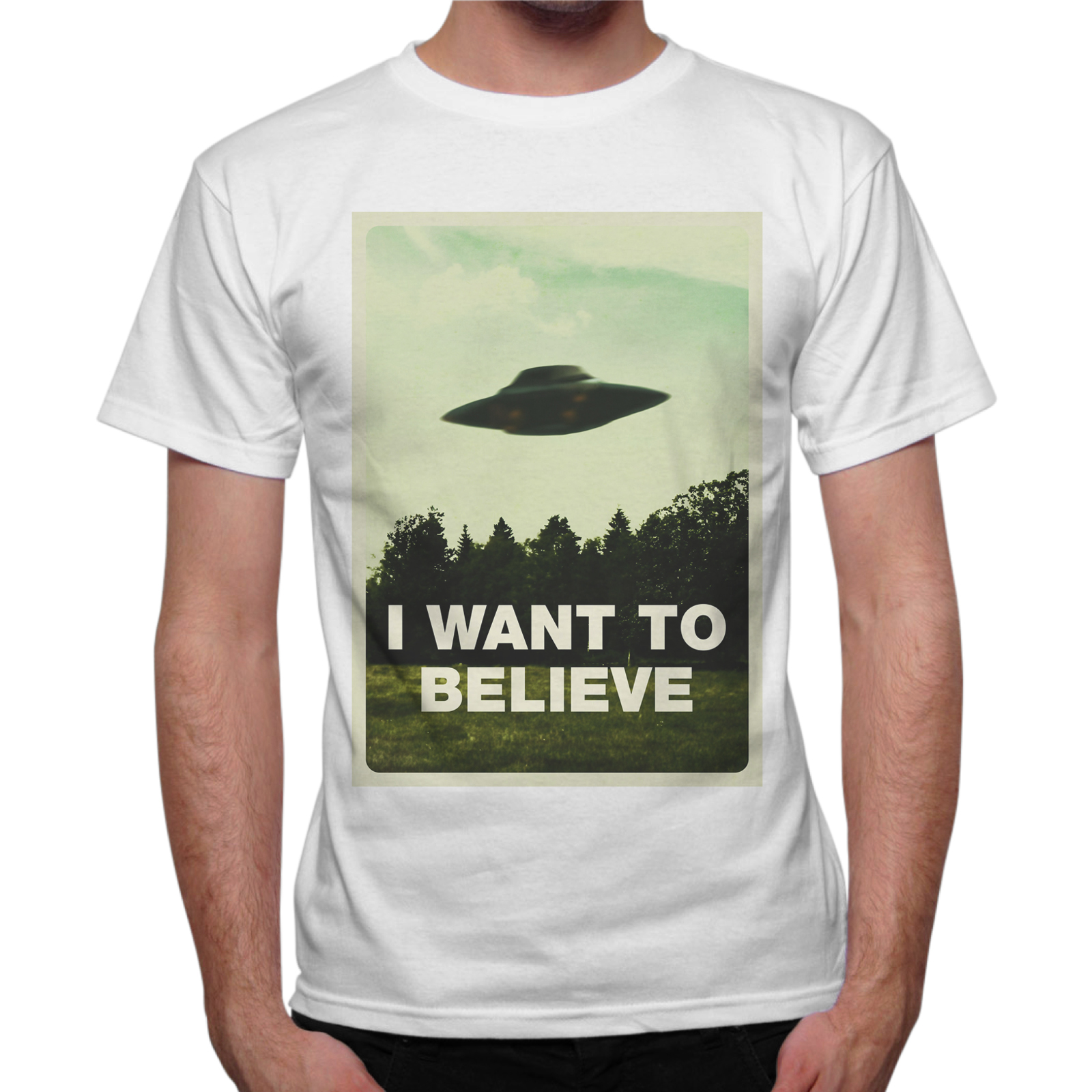 T-Shirt Uomo I WANT BELIEVE