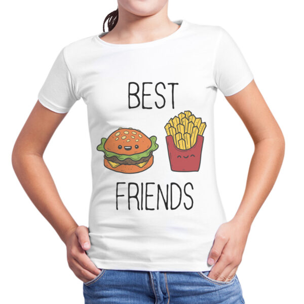 T-Shirt Bambina BEST FRIENDS MENU 1 T-Shirt Bambina BEST FRIENDS MENU