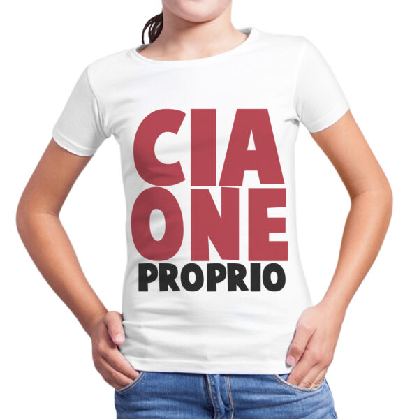 T-Shirt Bambina CIAONE PROPRIO