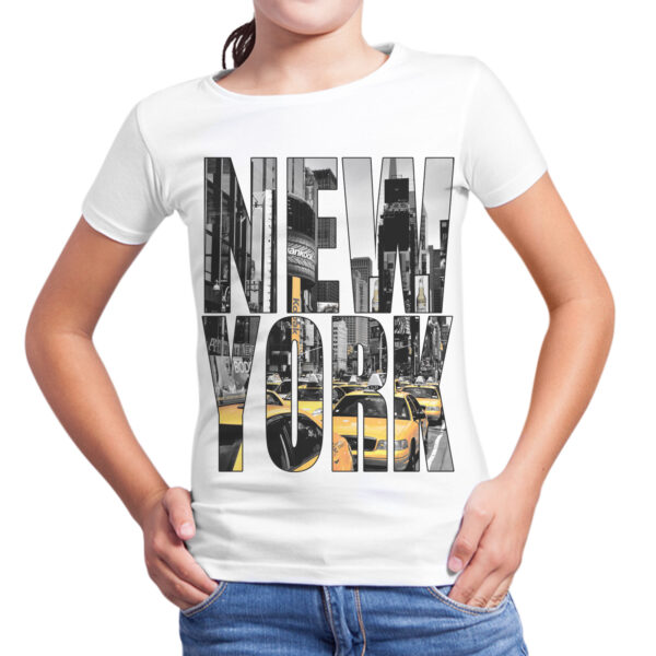 T-Shirt Bambina NEW YORK TAXI
