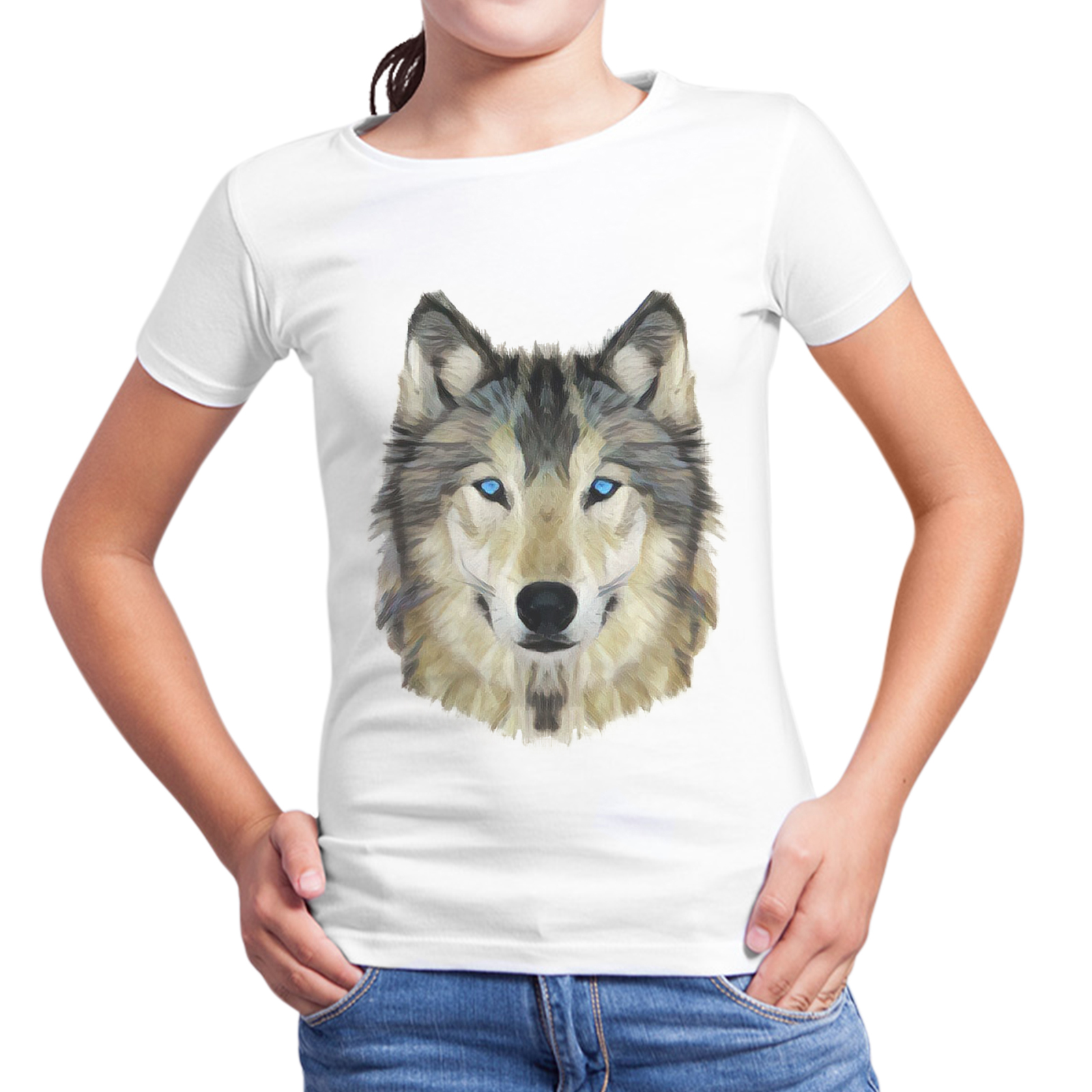 T-Shirt Bambina WOLF FACE