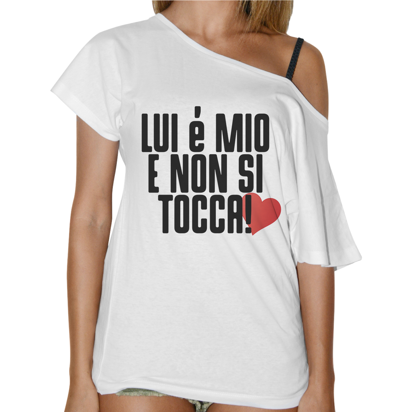 T-Shirt Donna Collo Barca LUI E’ MIO 1