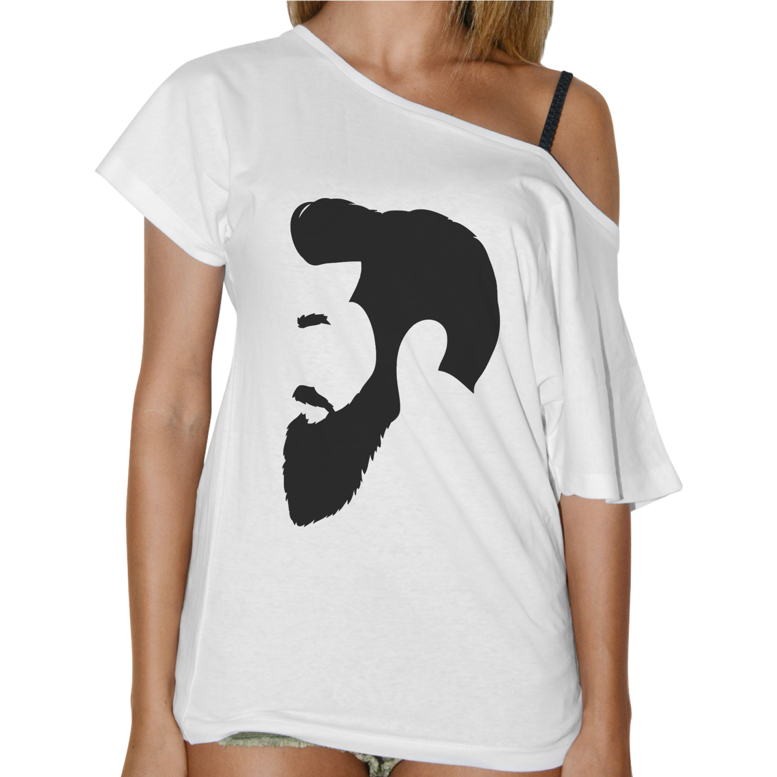 T-Shirt Donna Collo Barca PROFILO BARBA