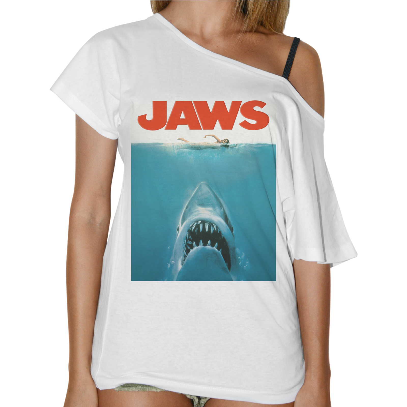 T-Shirt Donna Collo Barca SHARK JAWS