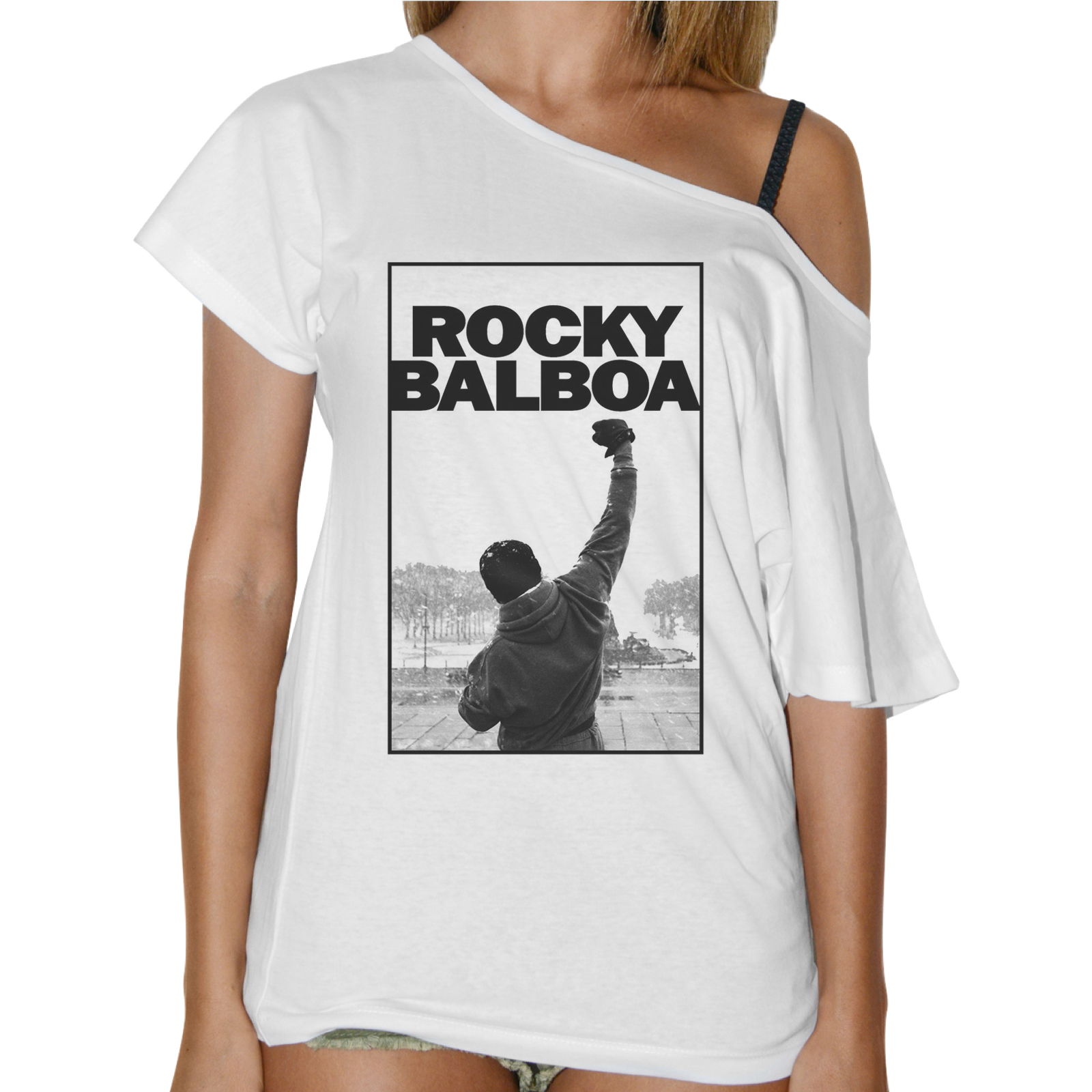 T-Shirt Donna Collo Barca ROCKY LOCANDINA