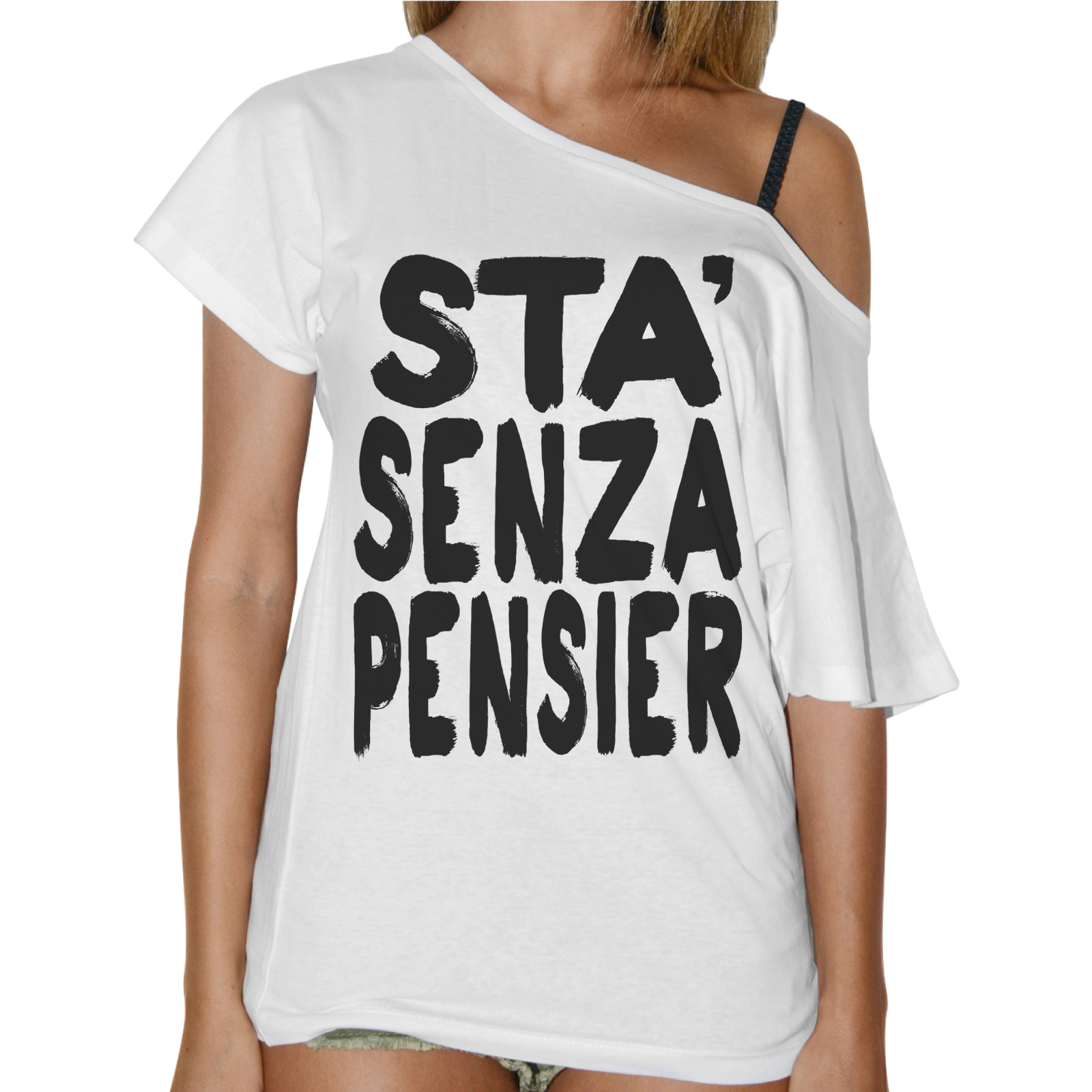 T-Shirt Donna Collo Barca STA SENZA PENSIER