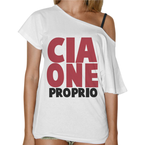 T-Shirt Donna Collo Barca CIAONE PROPRIO
