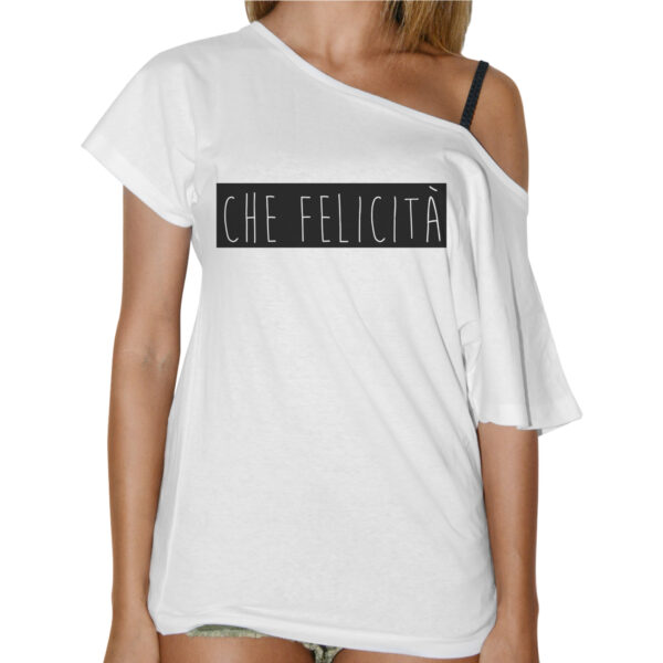 T-Shirt Donna Collo Barca CHE FELICITA'
