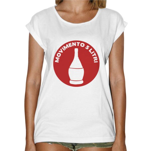 T-Shirt Donna Fashion MOVIMENTO 5 LITRI 1 T-Shirt Donna Fashion MOVIMENTO 5 LITRI