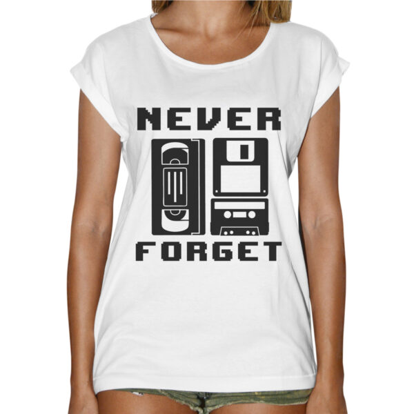T-Shirt Donna Fashion NEVER FORGET 1 T-Shirt Donna Fashion NEVER FORGET