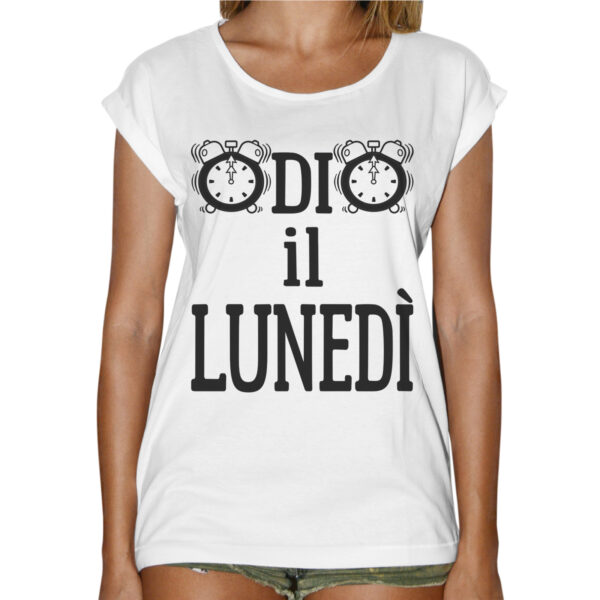 T-Shirt Donna Fashion ODIO IL LUNEDI