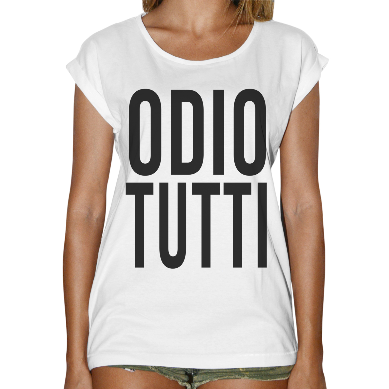 T-Shirt Donna Fashion ODIO TUTTI