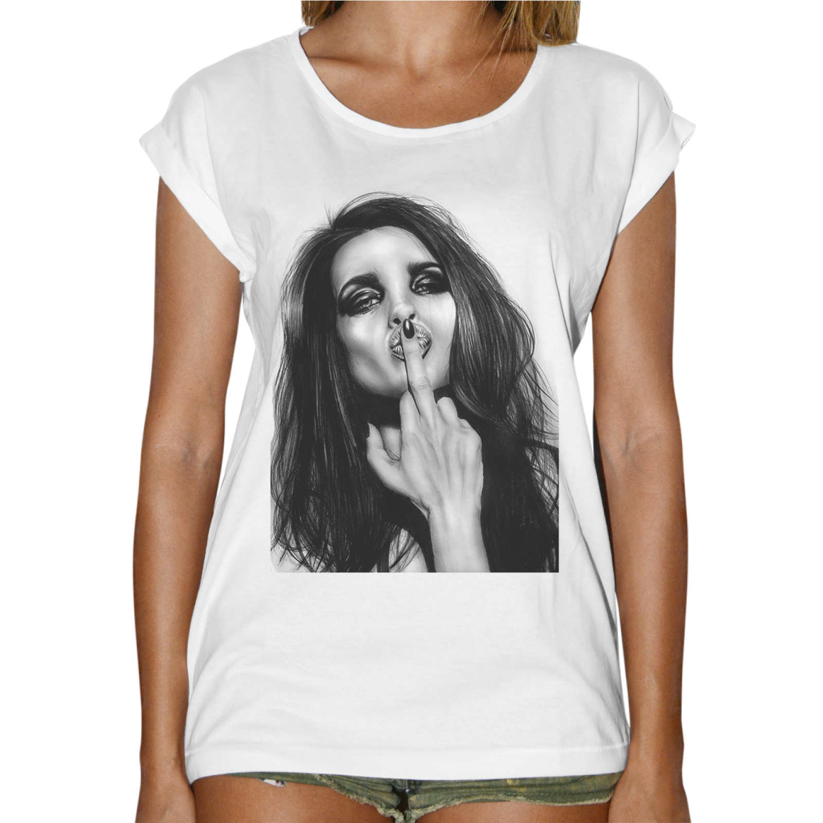 T-Shirt Donna Fashion GIRL FU*K YOU