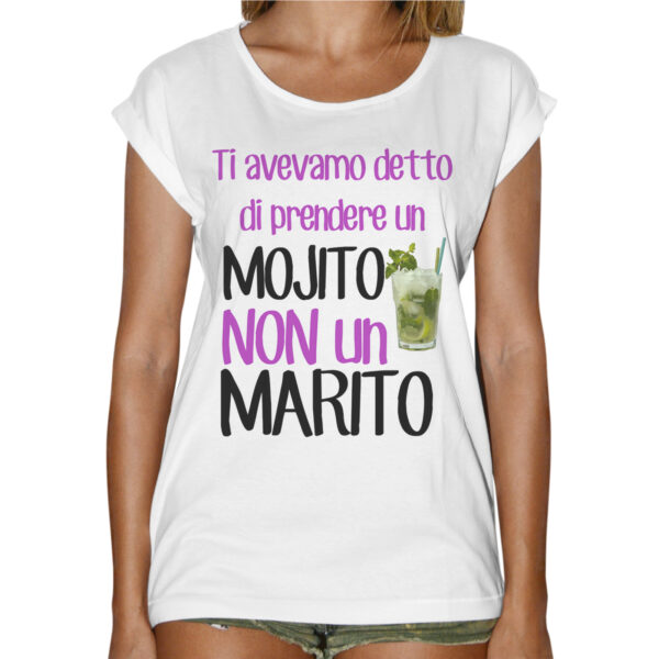 T-Shirt Donna Fashion MOJITO NO MARITO 1 T-Shirt Donna Fashion MOJITO NO MARITO