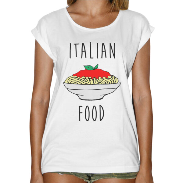T-Shirt Donna Fashion ITALIAN FOOD