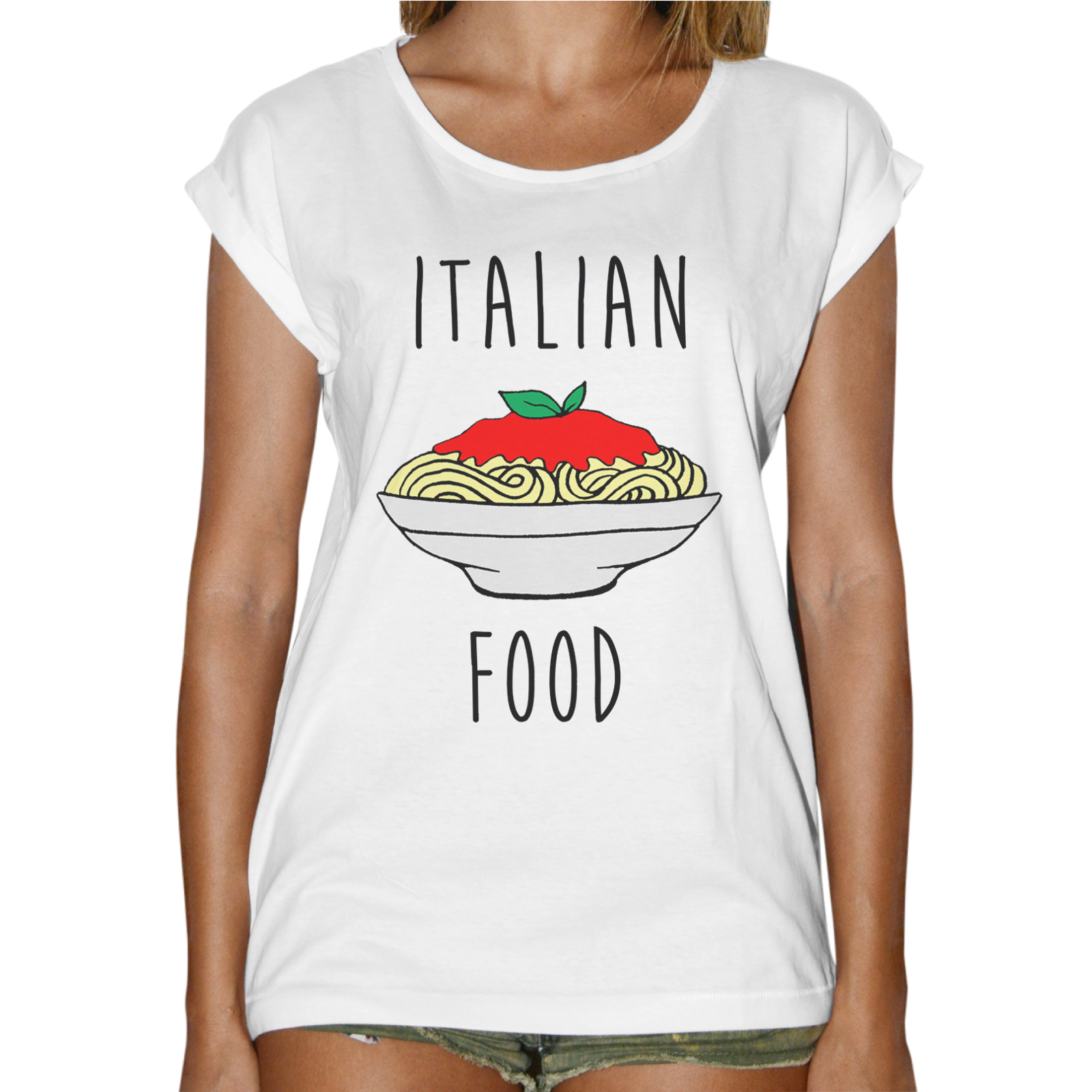 T-Shirt Donna Fashion ITALIAN FOOD