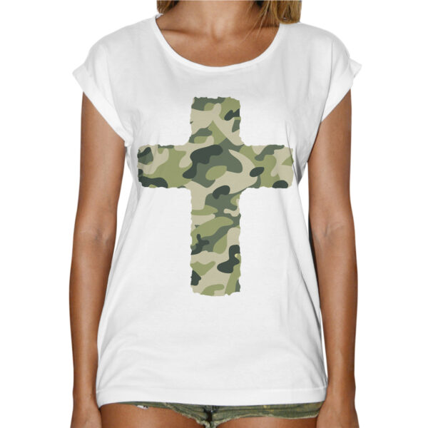 T-Shirt Donna Fashion CROCE MILITARE 1 T-Shirt Donna Fashion CROCE MILITARE