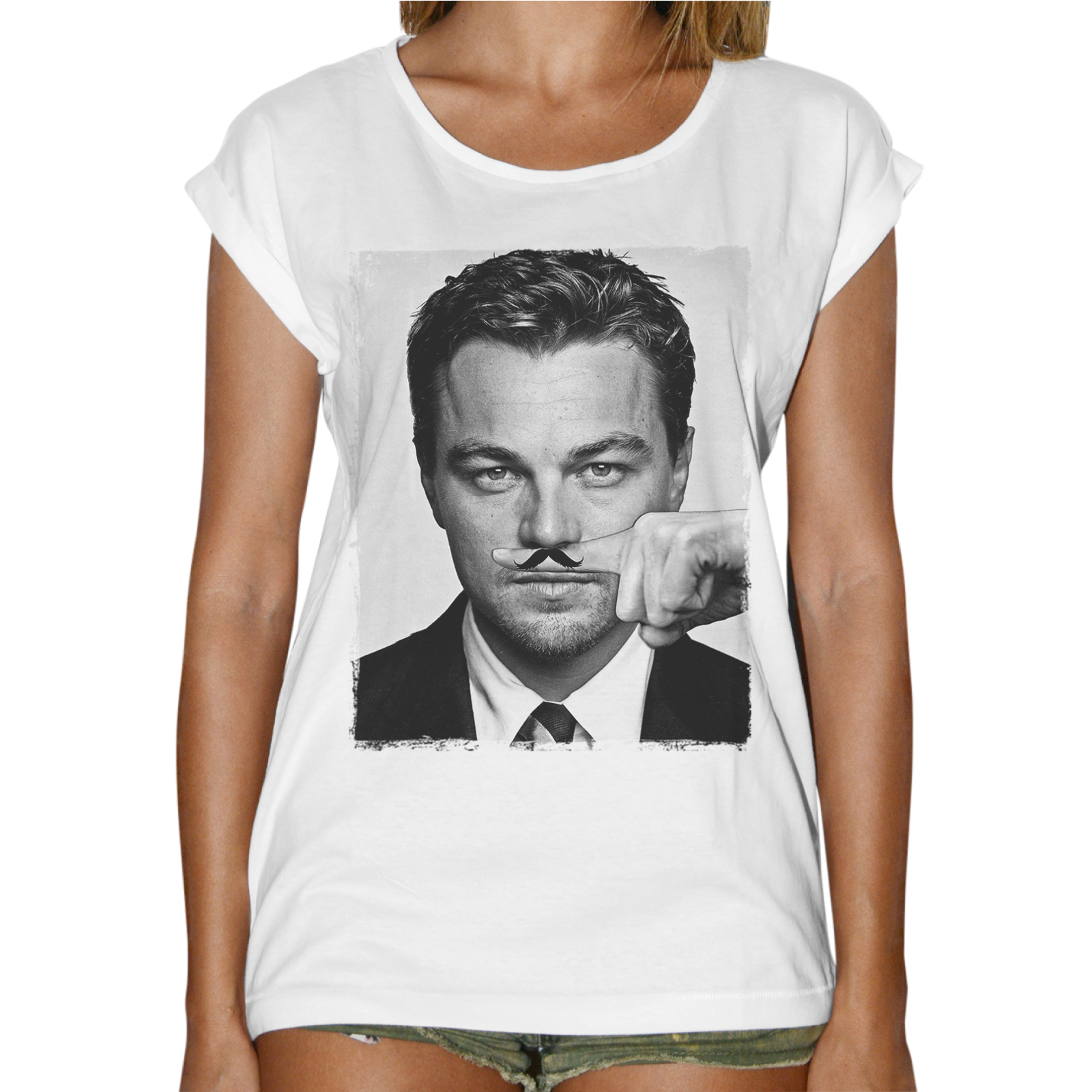 T-Shirt Donna Fashion DI CAPRIO MUSTACHE