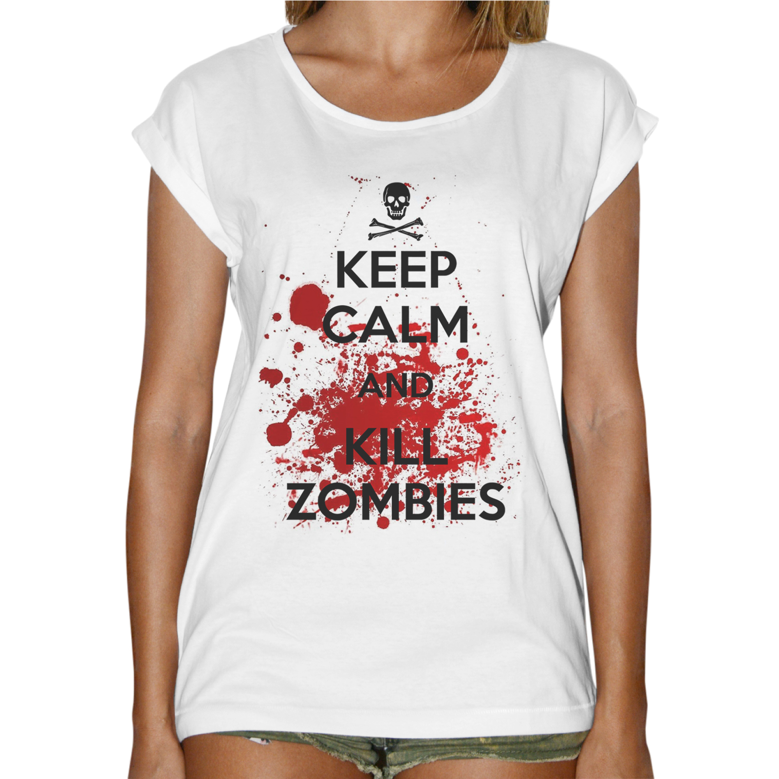 T-Shirt Donna Fashion KEEP ZOMBIE