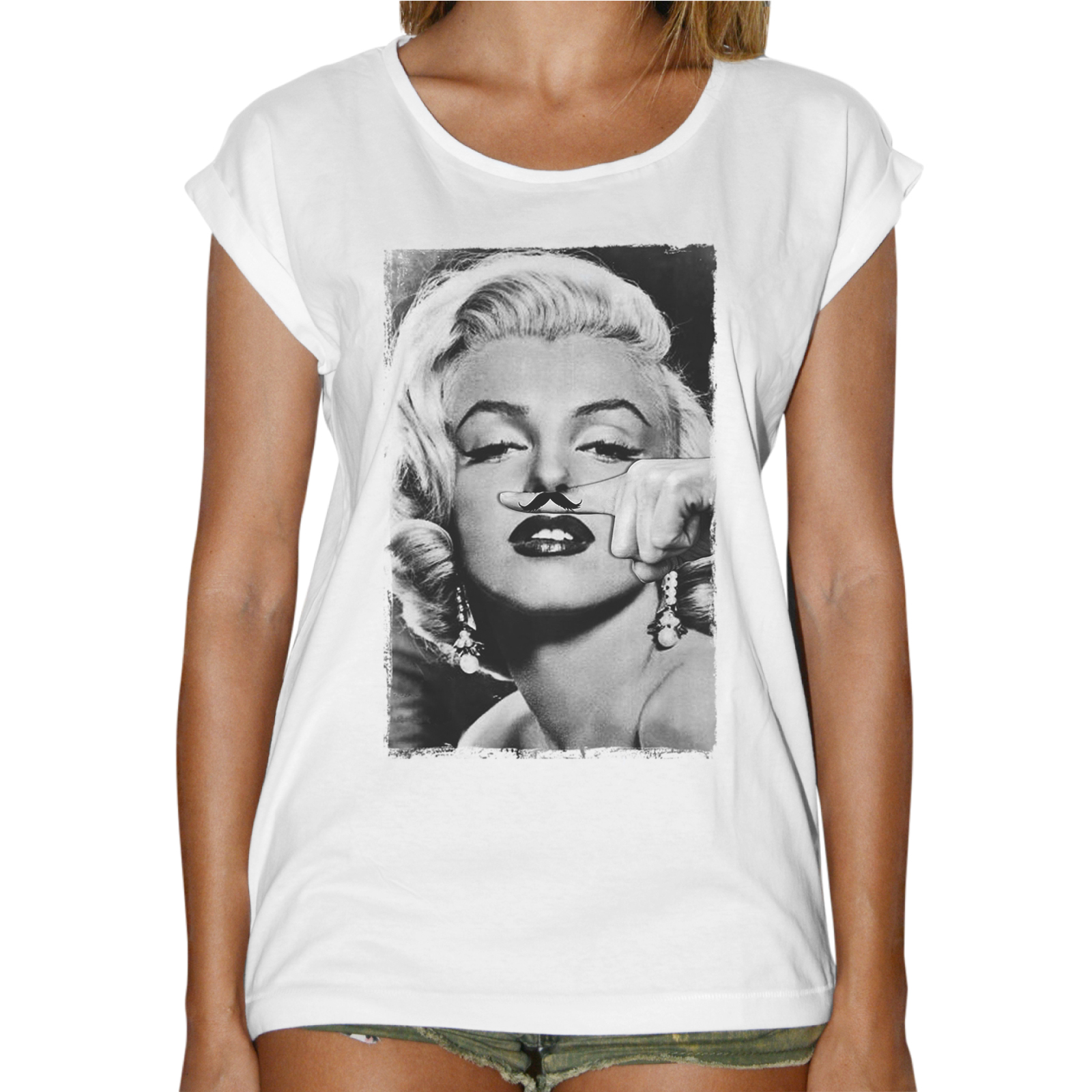 T-Shirt Donna Fashion MARILYN MUSTACHE