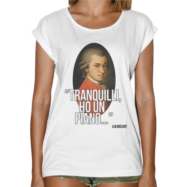 T-Shirt Donna Fashion HO UN PIANO 1 T-Shirt Donna Fashion HO UN PIANO