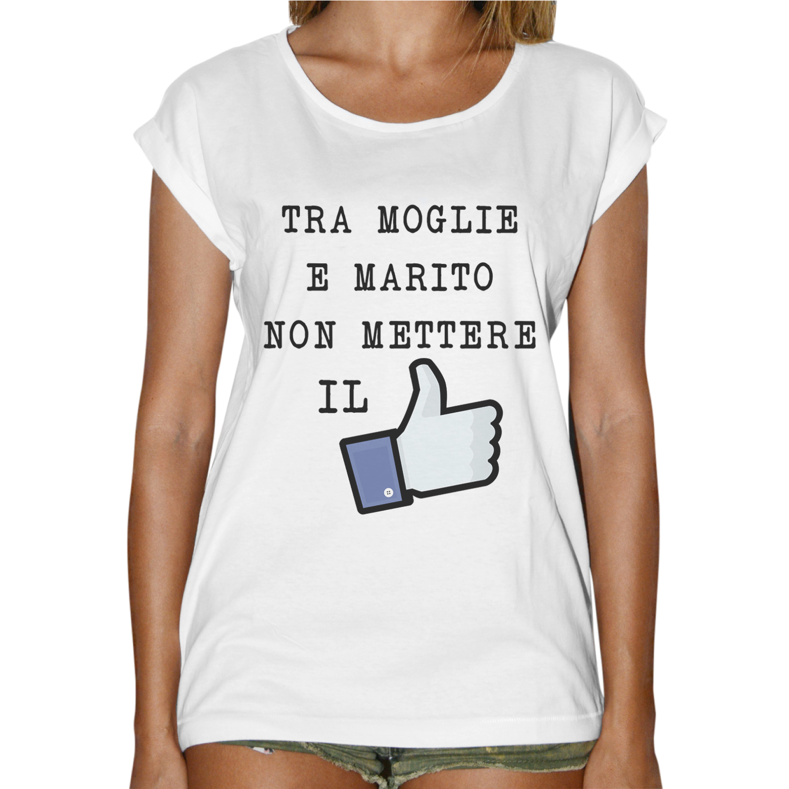 T-Shirt Donna Fashion TRA MOGLIE E MARITO