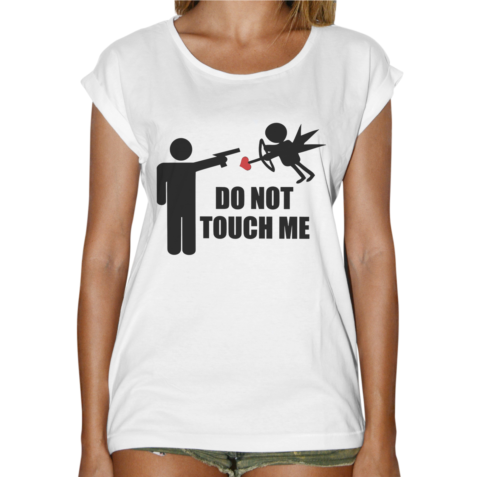 T-Shirt Donna Fashion DO NOT TOUCH ME 1