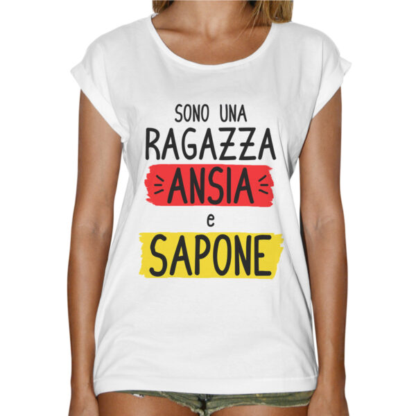 T-Shirt Donna Fashion ANSIA E SAPONE 1 T-Shirt Donna Fashion ANSIA E SAPONE
