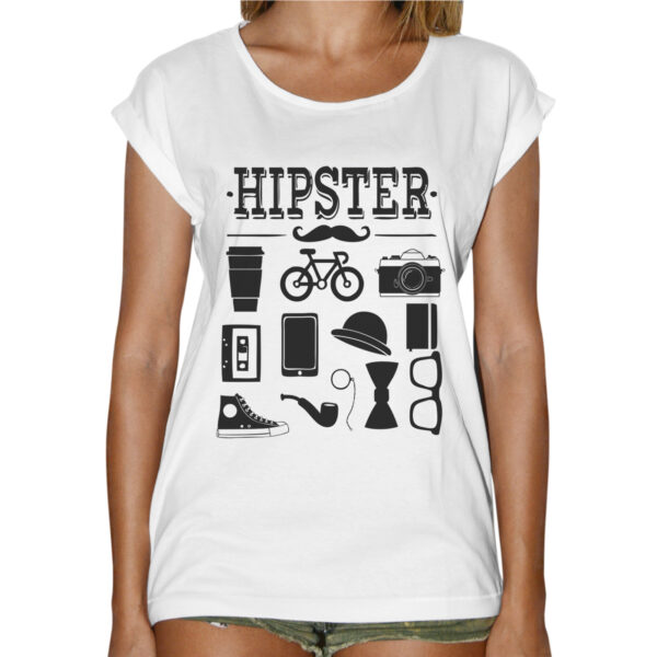 T-Shirt Donna Fashion HIPSTER GADGET 1 T-Shirt Donna Fashion HIPSTER GADGET