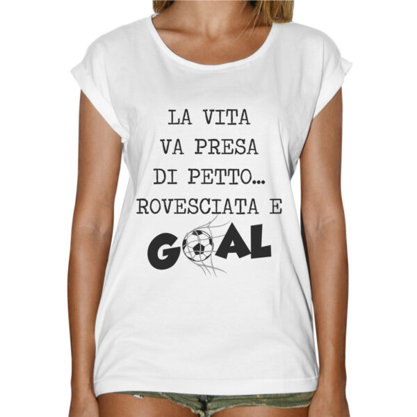 T-Shirt Donna Fashion PETTO ROVESCIATA GOAL