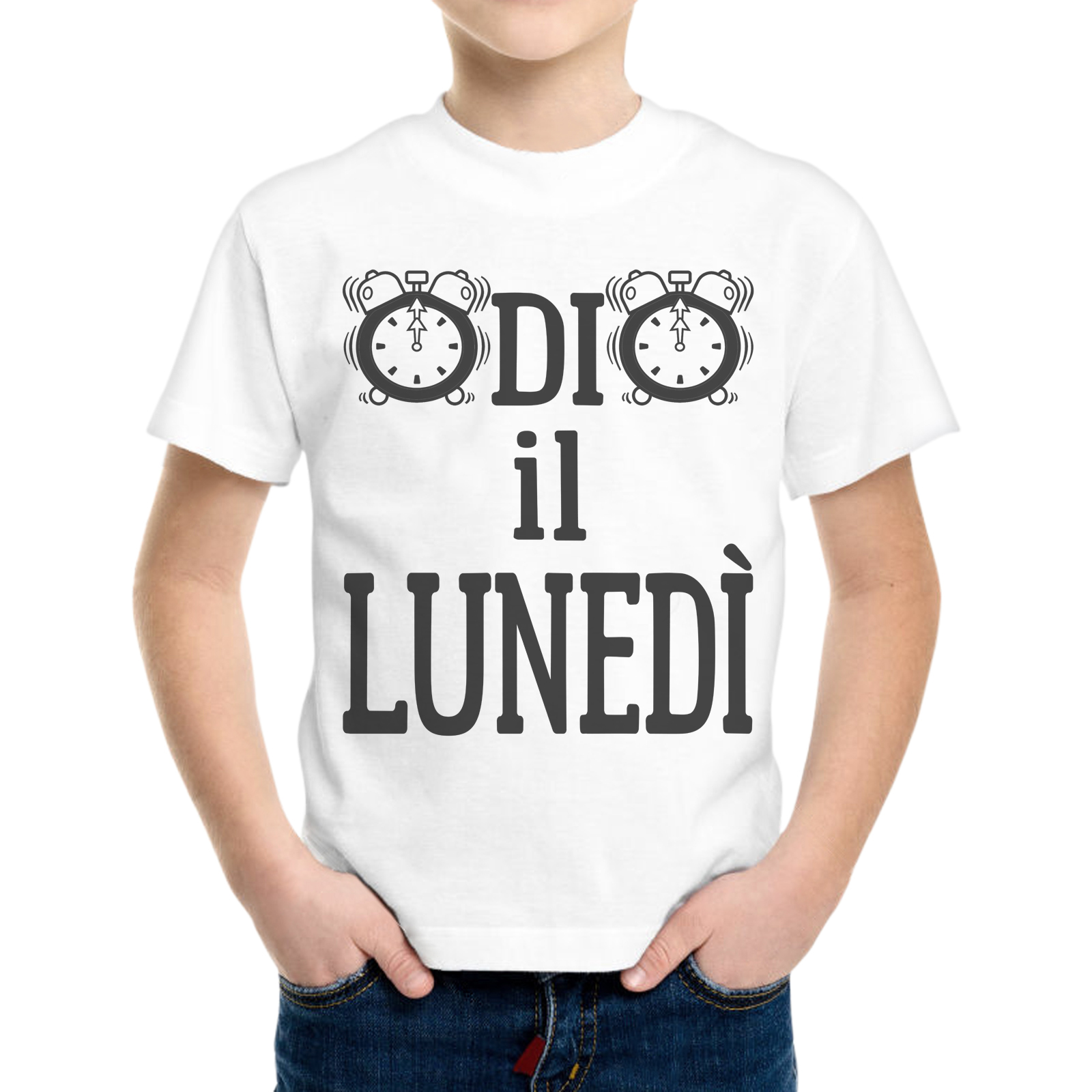 T-Shirt Bambino ODIO IL LUNEDI