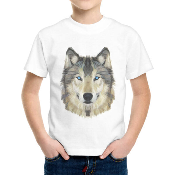 T-Shirt Bambino WOLF FACE 1 T-Shirt Bambino WOLF FACE