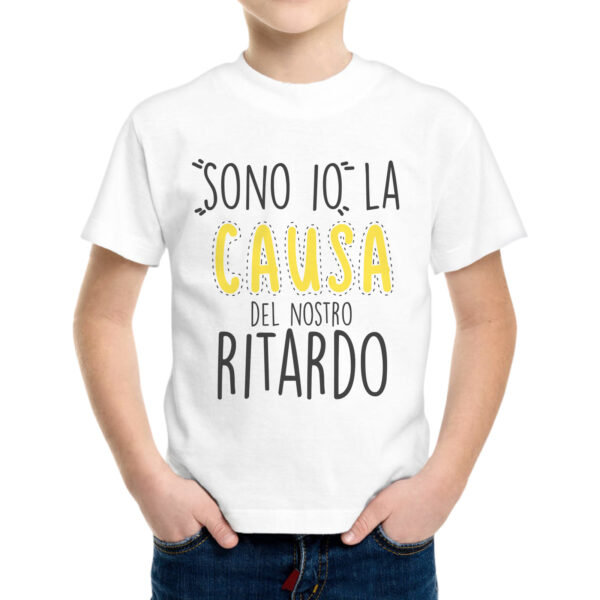 T-Shirt Bambino CAUSA DEL RITARDO