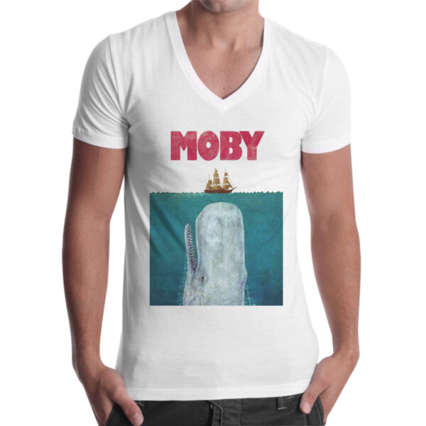 T-Shirt Uomo Scollo V MOBY