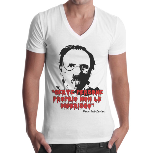 T-Shirt Uomo Scollo V NON LE DIGERISCO 1 T-Shirt Uomo Scollo V NON LE DIGERISCO