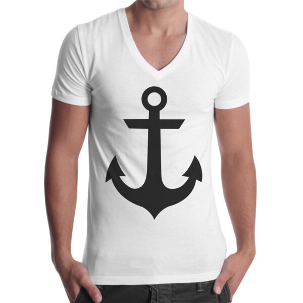 T-Shirt Uomo Scollo V ANCORA VINTAGE