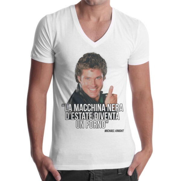 T-Shirt Uomo Scollo V DIVENTA UN FORNO