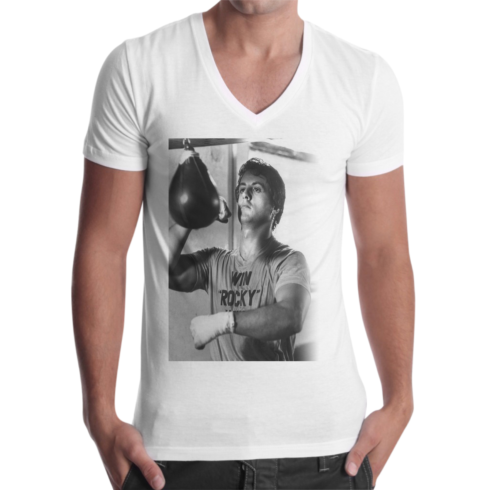 T-Shirt Uomo Scollo V PUNGIBALL ROCKY