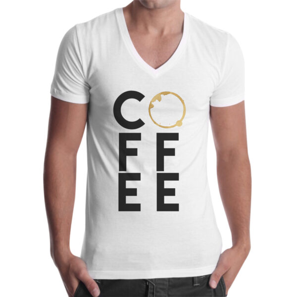 T-Shirt Uomo Scollo V COFFEE 1 T-Shirt Uomo Scollo V COFFEE