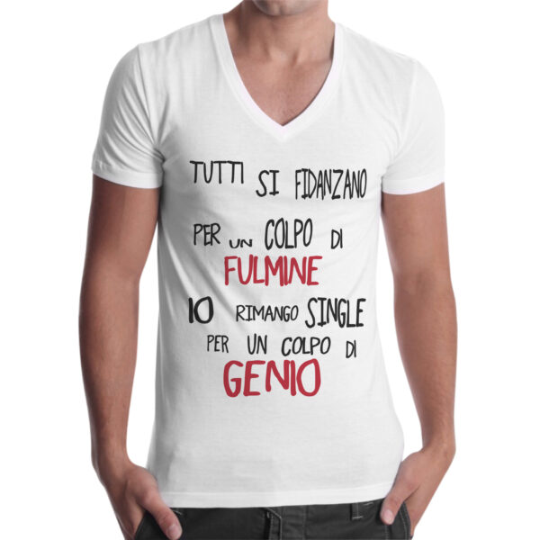 T-Shirt Uomo Scollo V COLPO DI GENIO 1 T-Shirt Uomo Scollo V COLPO DI GENIO