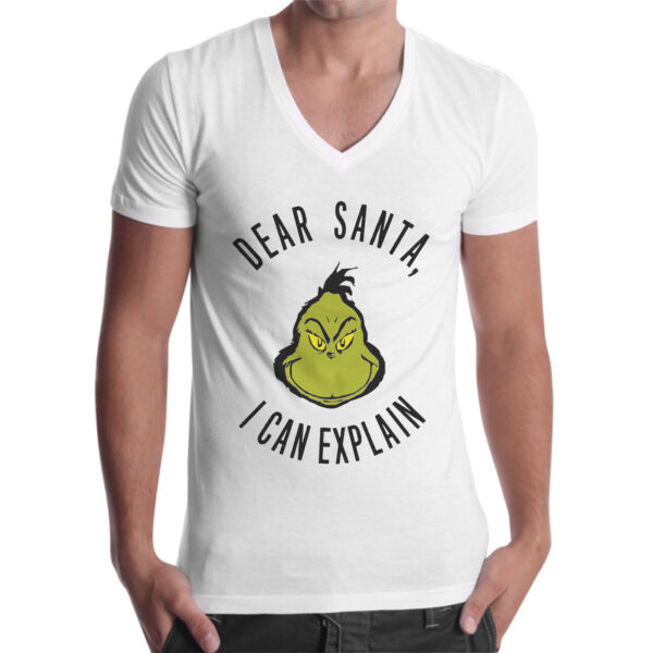 T-Shirt Uomo Scollo V DEAR SANTA 1 T-Shirt Uomo Scollo V DEAR SANTA