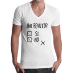 T-Shirt Uomo Scollo V HAI BEEVUTO