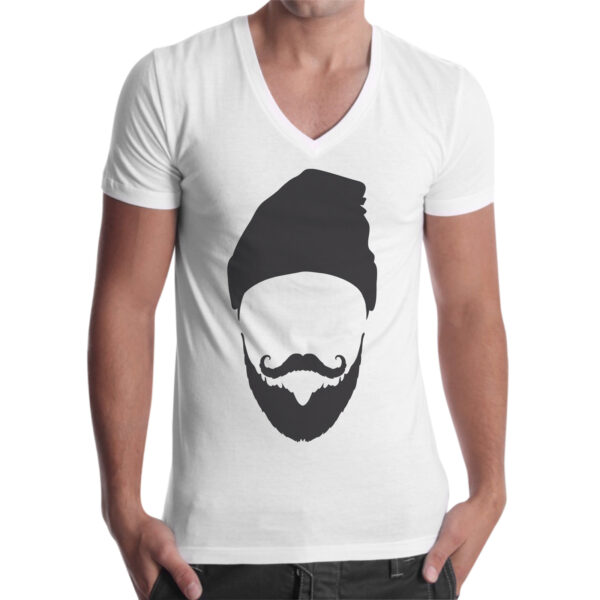 T-Shirt Uomo Scollo V CAPPELLO BARBA 1 T-Shirt Uomo Scollo V CAPPELLO BARBA